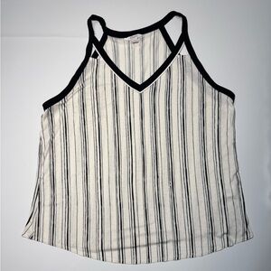 Candies Y2K Women’s White Black Tank Top Size Large